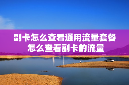 副卡怎么查看通用流量套餐 怎么查看副卡的流量