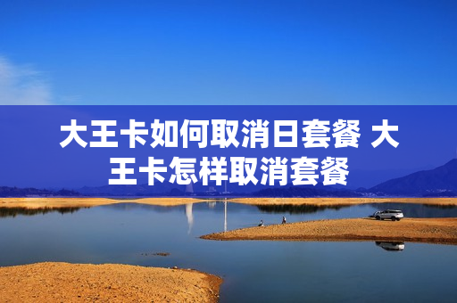 大王卡如何取消日套餐 大王卡怎样取消套餐
