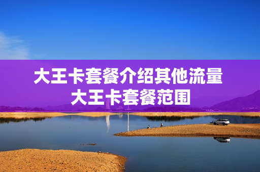 大王卡套餐介绍其他流量 大王卡套餐范围