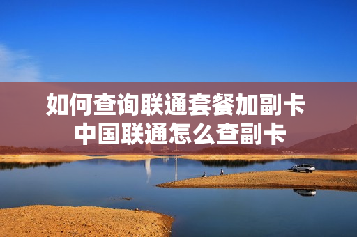 如何查询联通套餐加副卡 中国联通怎么查副卡