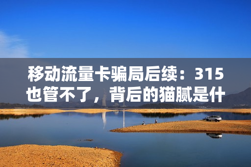移动流量卡骗局后续：315也管不了，背后的猫腻是什么？
