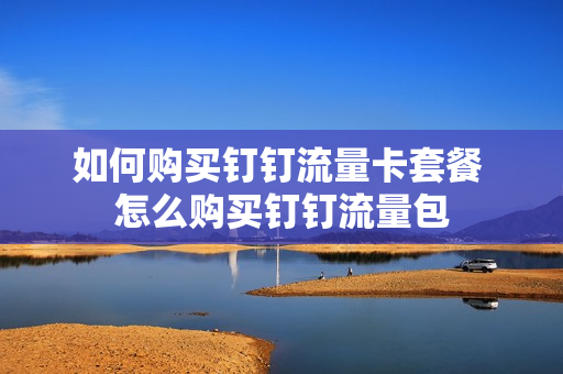 如何购买钉钉流量卡套餐 怎么购买钉钉流量包