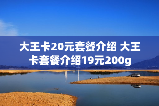 大王卡20元套餐介绍 大王卡套餐介绍19元200g