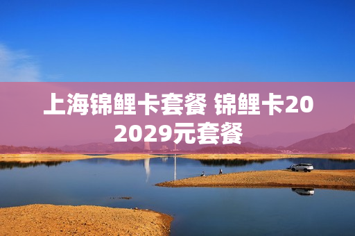 上海锦鲤卡套餐 锦鲤卡202029元套餐