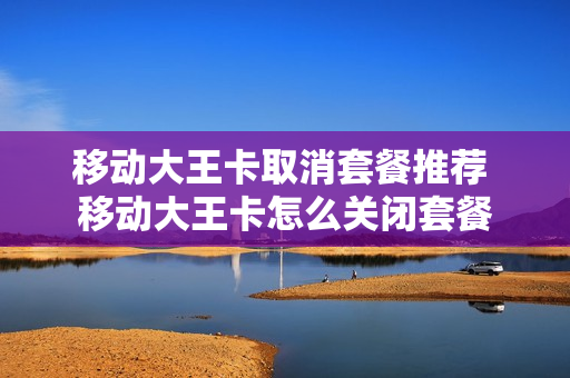 移动大王卡取消套餐推荐 移动大王卡怎么关闭套餐