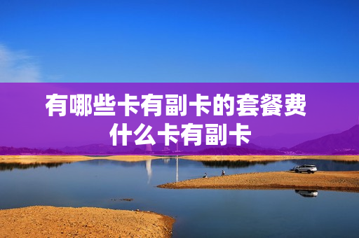 有哪些卡有副卡的套餐费 什么卡有副卡