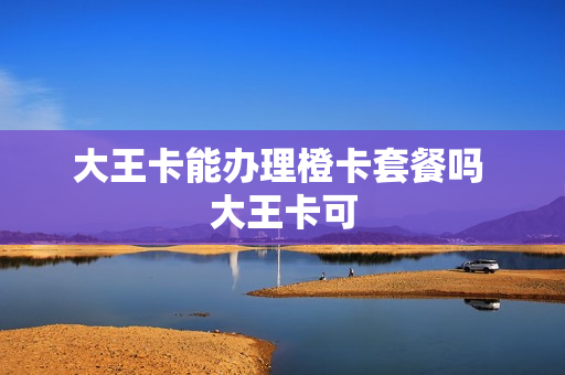 大王卡能办理橙卡套餐吗 大王卡可