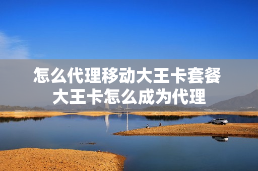 怎么代理移动大王卡套餐 大王卡怎么成为代理