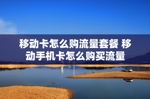移动卡怎么购流量套餐 移动手机卡怎么购买流量