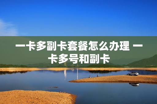 一卡多副卡套餐怎么办理 一卡多号和副卡