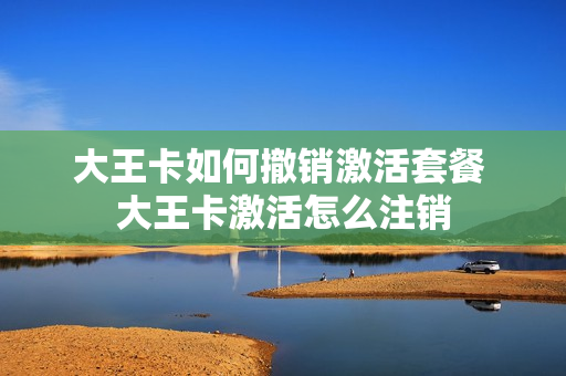 大王卡如何撤销激活套餐 大王卡激活怎么注销