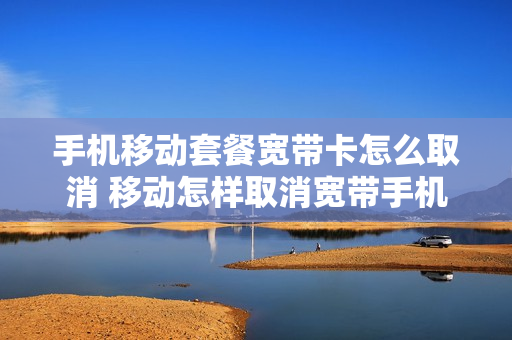 手机移动套餐宽带卡怎么取消 移动怎样取消宽带手机套餐