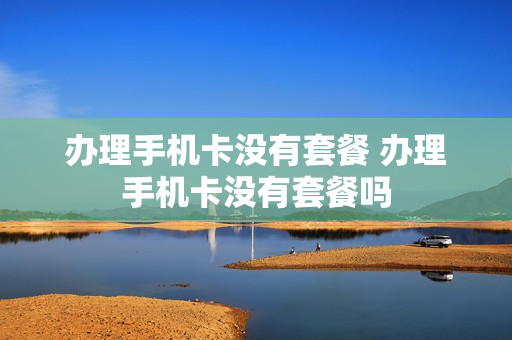 办理手机卡没有套餐 办理手机卡没有套餐吗