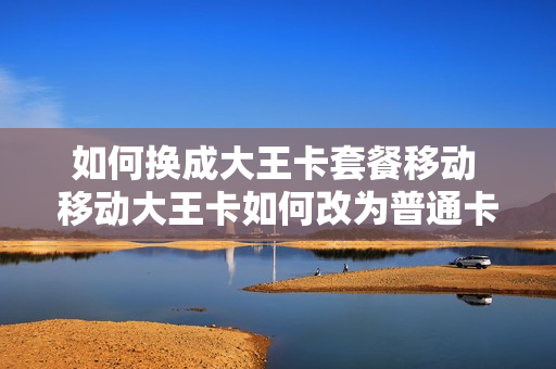 如何换成大王卡套餐移动 移动大王卡如何改为普通卡