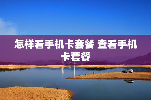 怎样看手机卡套餐 查看手机卡套餐