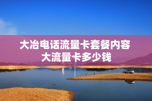 大冶电话流量卡套餐内容 大流量卡多少钱