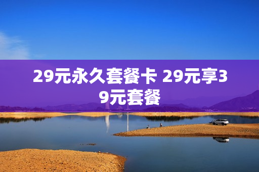 29元永久套餐卡 29元享39元套餐