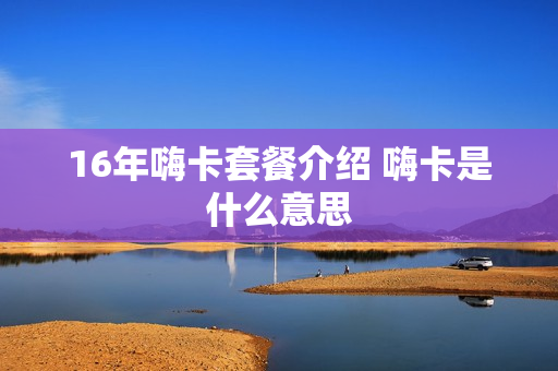 16年嗨卡套餐介绍 嗨卡是什么意思