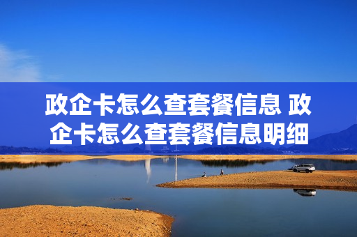 政企卡怎么查套餐信息 政企卡怎么查套餐信息明细