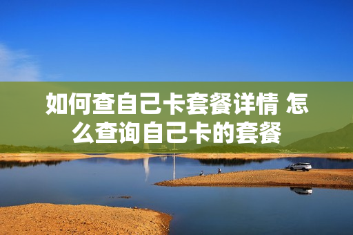 如何查自己卡套餐详情 怎么查询自己卡的套餐