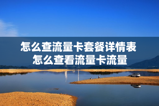 怎么查流量卡套餐详情表 怎么查看流量卡流量