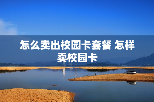 怎么卖出校园卡套餐 怎样卖校园卡