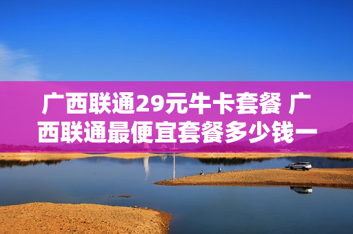 广西联通29元牛卡套餐 广西联通最便宜套餐多少钱一个月
