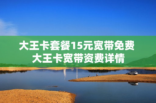大王卡套餐15元宽带免费 大王卡宽带资费详情