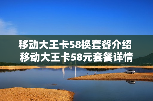 移动大王卡58换套餐介绍 移动大王卡58元套餐详情