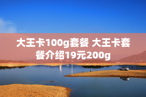 大王卡100g套餐 大王卡套餐介绍19元200g