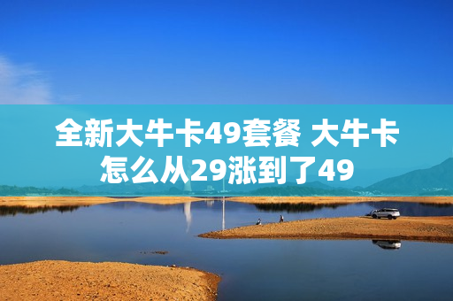 全新大牛卡49套餐 大牛卡怎么从29涨到了49