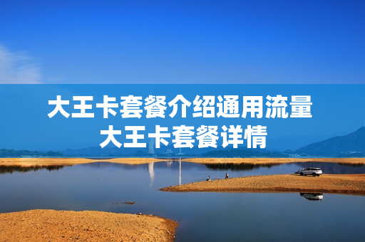 大王卡套餐介绍通用流量 大王卡套餐详情