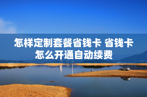 怎样定制套餐省钱卡 省钱卡怎么开通自动续费