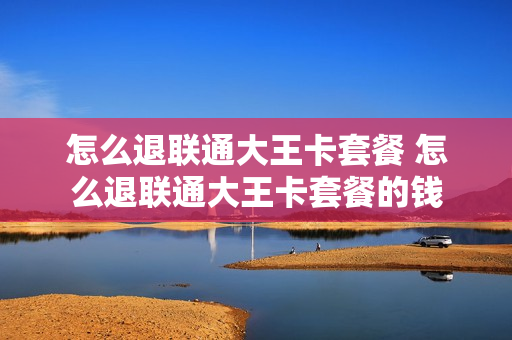 怎么退联通大王卡套餐 怎么退联通大王卡套餐的钱
