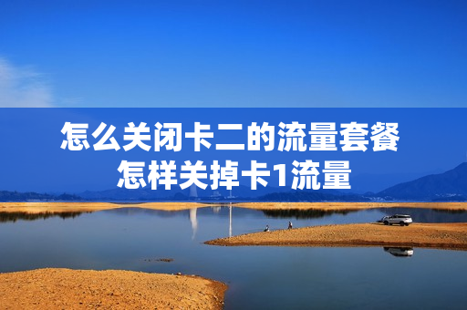怎么关闭卡二的流量套餐 怎样关掉卡1流量