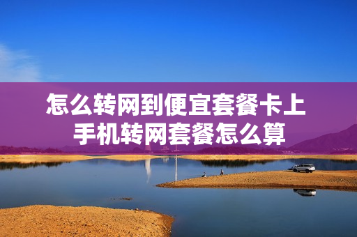 怎么转网到便宜套餐卡上 手机转网套餐怎么算