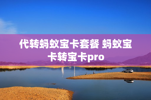 代转蚂蚁宝卡套餐 蚂蚁宝卡转宝卡pro