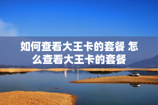 如何查看大王卡的套餐 怎么查看大王卡的套餐