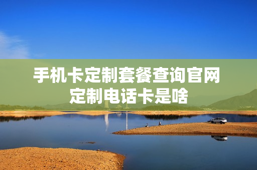 手机卡定制套餐查询官网 定制电话卡是啥