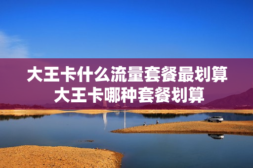 大王卡什么流量套餐最划算 大王卡哪种套餐划算