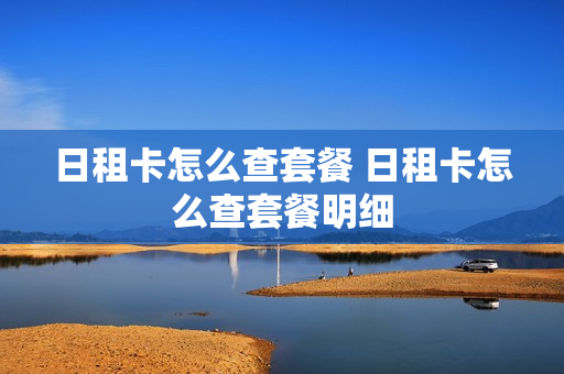 日租卡怎么查套餐 日租卡怎么查套餐明细
