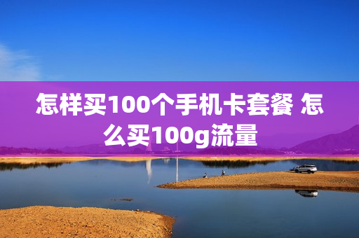 怎样买100个手机卡套餐 怎么买100g流量
