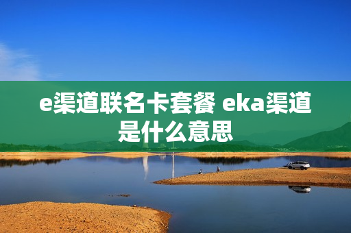 e渠道联名卡套餐 eka渠道是什么意思