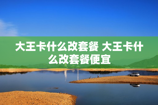 大王卡什么改套餐 大王卡什么改套餐便宜