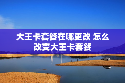 大王卡套餐在哪更改 怎么改变大王卡套餐