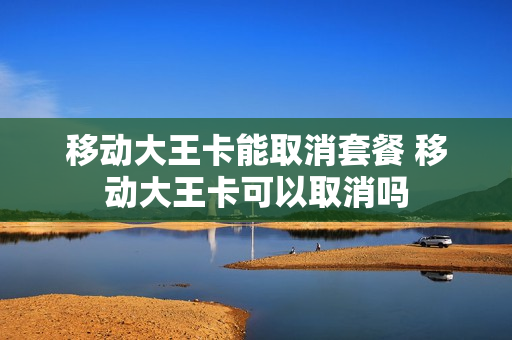 移动大王卡能取消套餐 移动大王卡可以取消吗