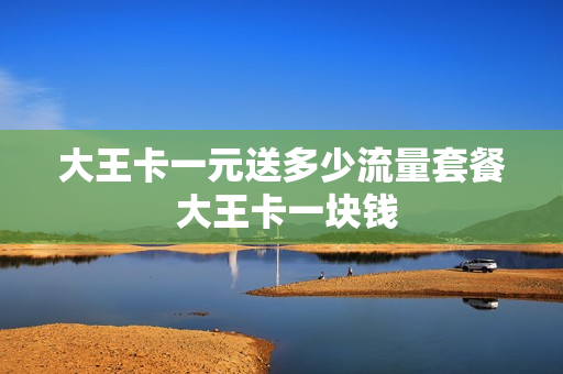 大王卡一元送多少流量套餐 大王卡一块钱