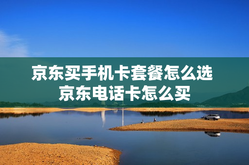 京东买手机卡套餐怎么选 京东电话卡怎么买