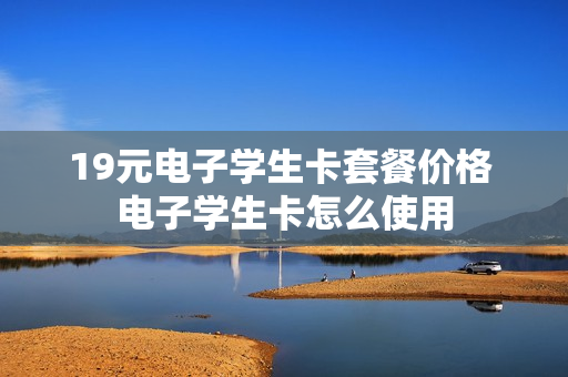 19元电子学生卡套餐价格 电子学生卡怎么使用
