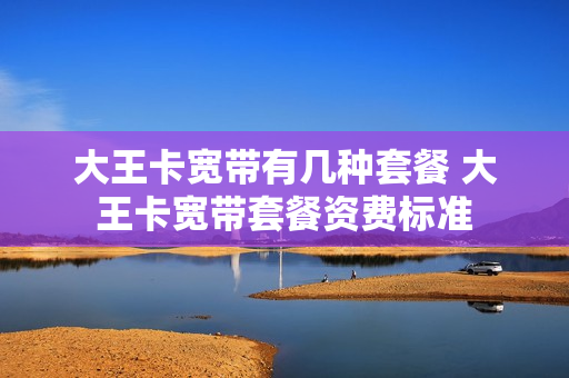 大王卡宽带有几种套餐 大王卡宽带套餐资费标准